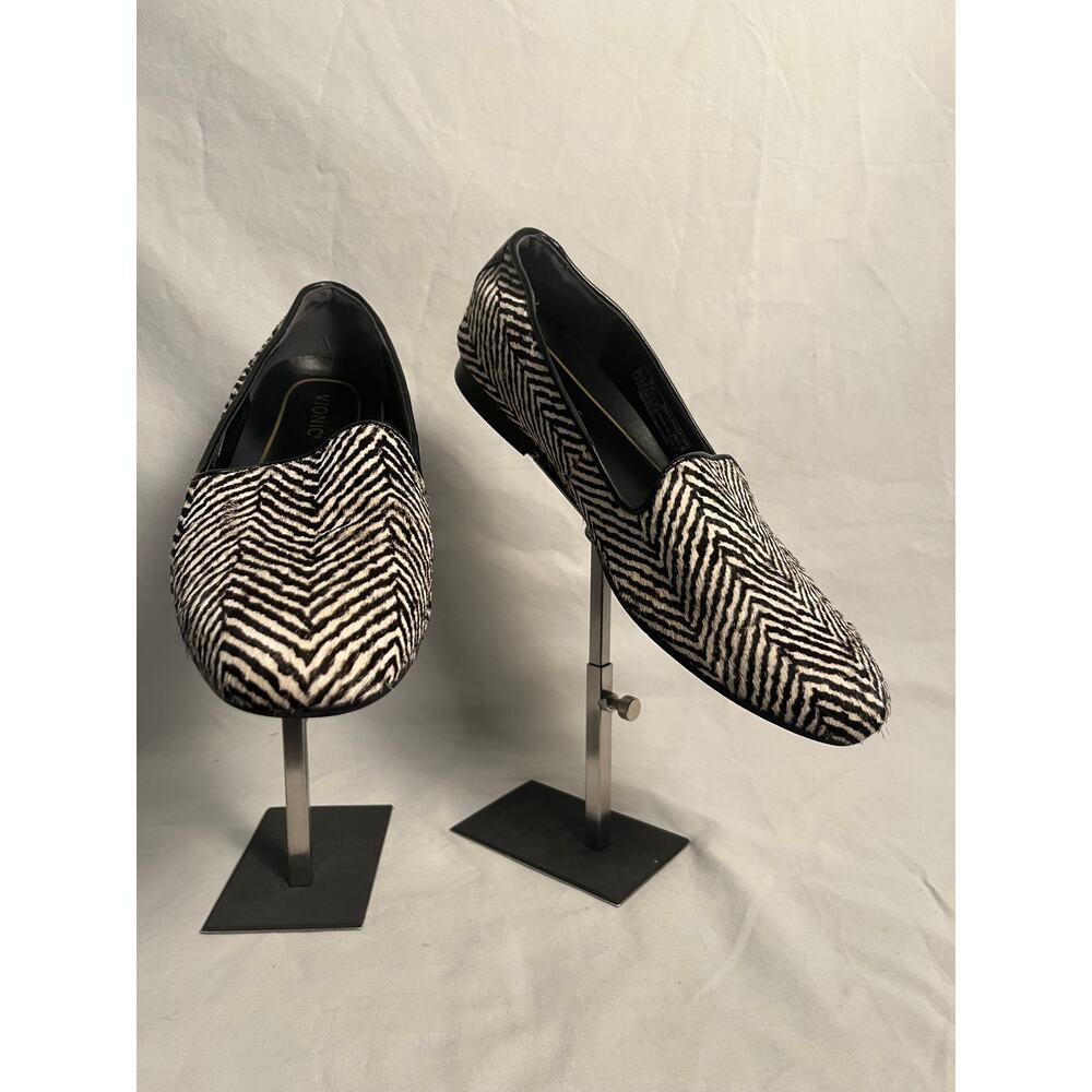 Vionic Willa Real Hair Calf Hair Loafers Zebra Print Women’s Size 8 Comfort